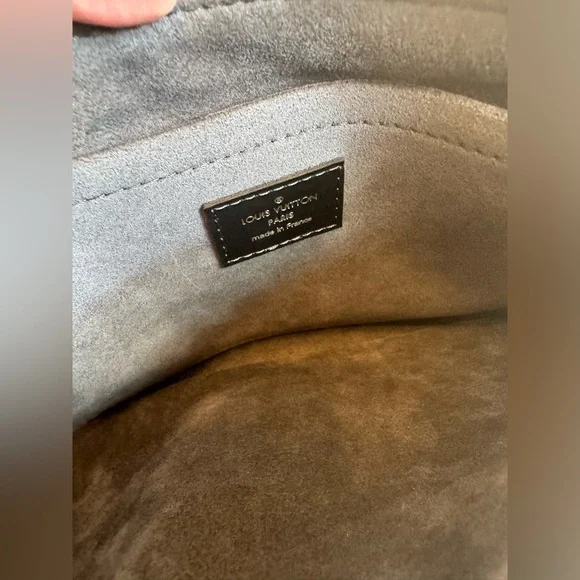 Louis Vuitton Gray Jacquard Denim Ombré Neverfull Pochette - Picture 5 of 7